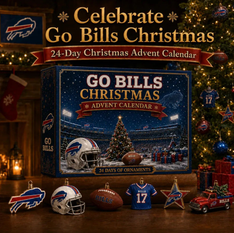 Go Bills Christmas Advent Calendar: 24 Football-Themed Hanging Ornaments