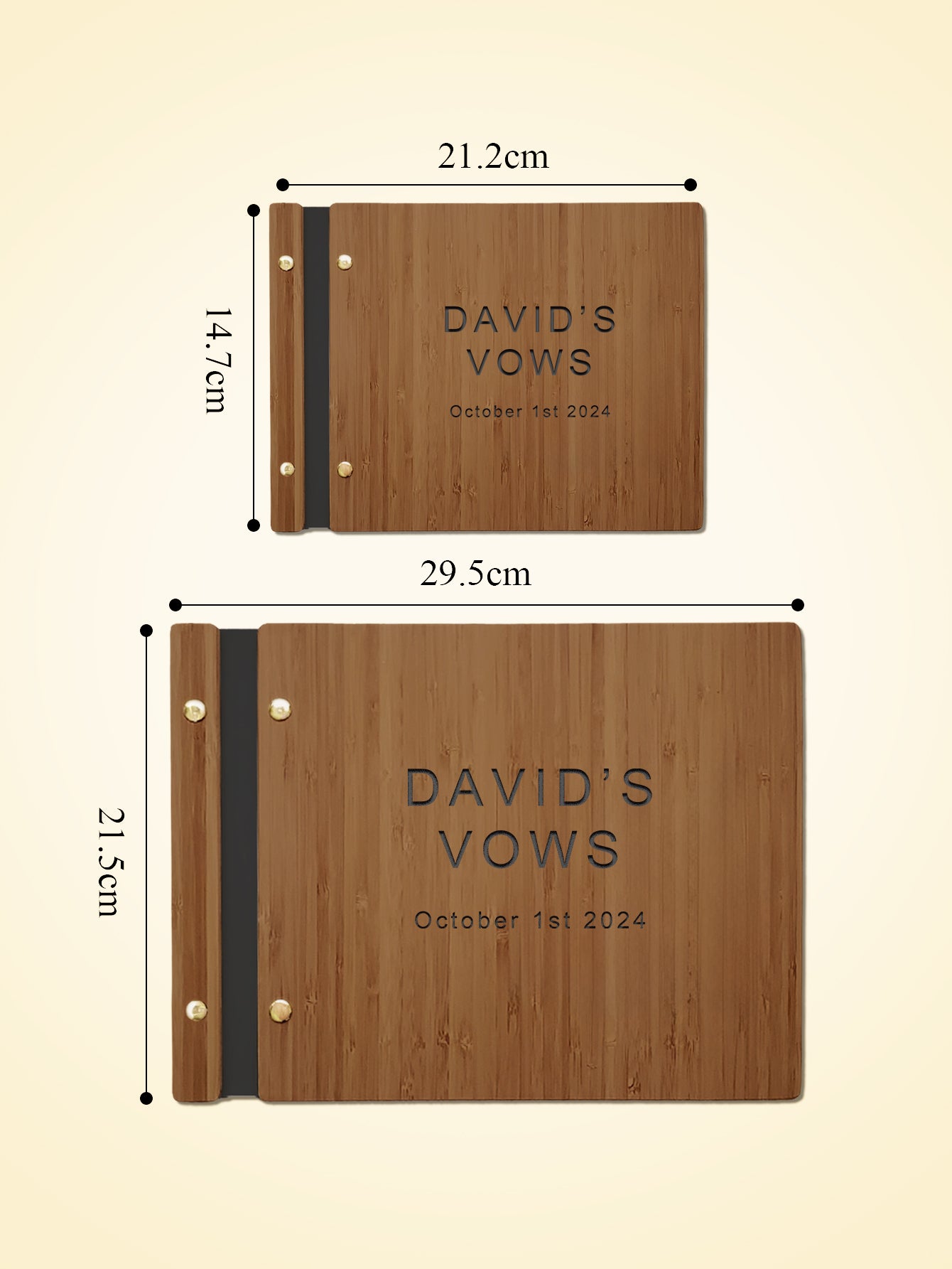 Custom UV Printed Wooden Wedding Guest Books