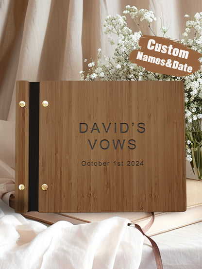 Custom UV Printed Wooden Wedding Guest Books