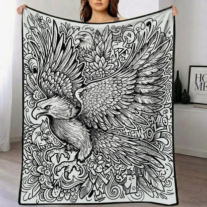 DIY Drawing Blanket with 24 Colors Markers, Doodle Your Own Blankets, Customizable Washable Paint & Play Blankets for Adults