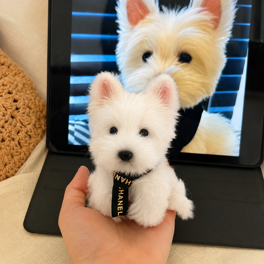 Custom Long-Pile Plush Pet Charm-Personalized Plush Pet Accessory Handmade from Your Photo