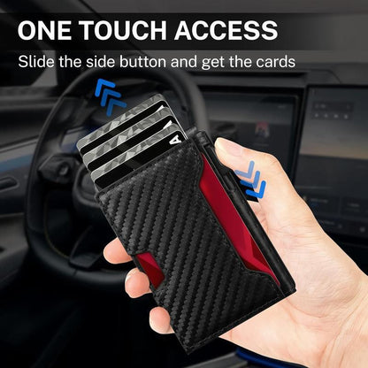 Men’s Foldable Wallet with Bifold Pop - Up ID Window RFID-Blocking  Secure Compact Card Holder Gift for Men Gift for Dad