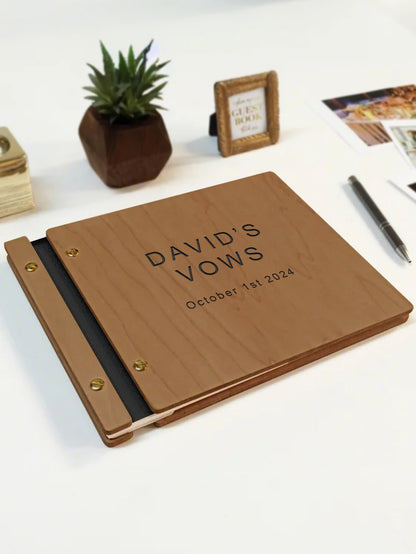 Custom UV Printed Wooden Wedding Guest Books