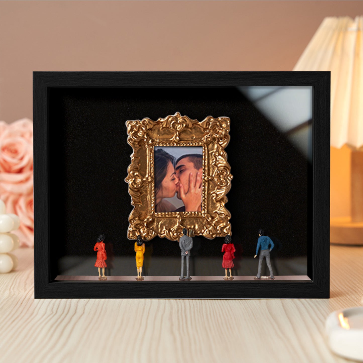 Museum of Us Black Frame Personalized Couples Gift for Her Cute Miniature Museum Gifts Meaningful Gift Valentine's Day Anniversary Gift