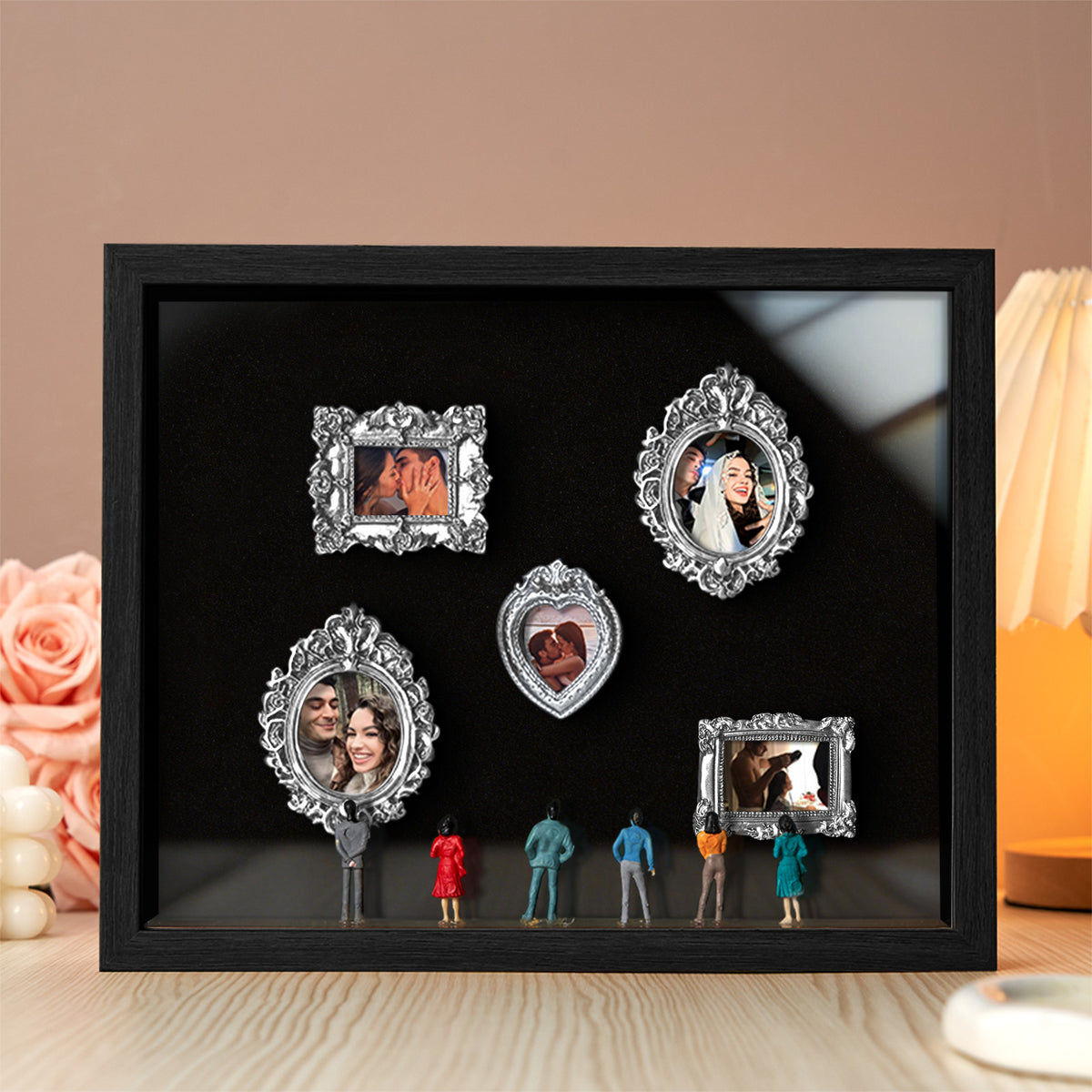 Museum of Us Black Frame Personalized Couples Gift for Her Cute Miniature Museum Gifts Meaningful Gift Valentine's Day Anniversary Gift