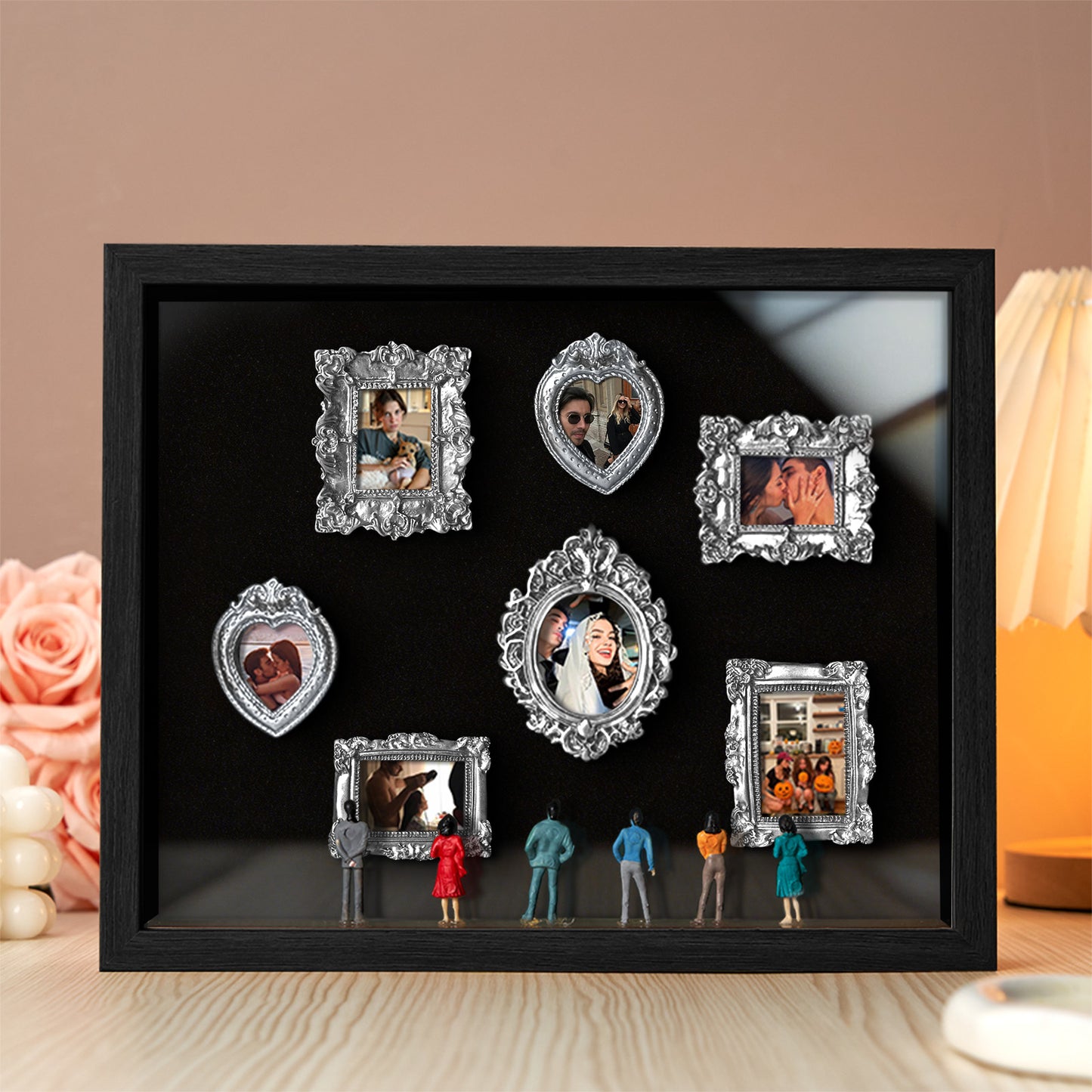 Museum of Us Black Frame Personalized Couples Gift for Her Cute Miniature Museum Gifts Meaningful Gift Valentine's Day Anniversary Gift