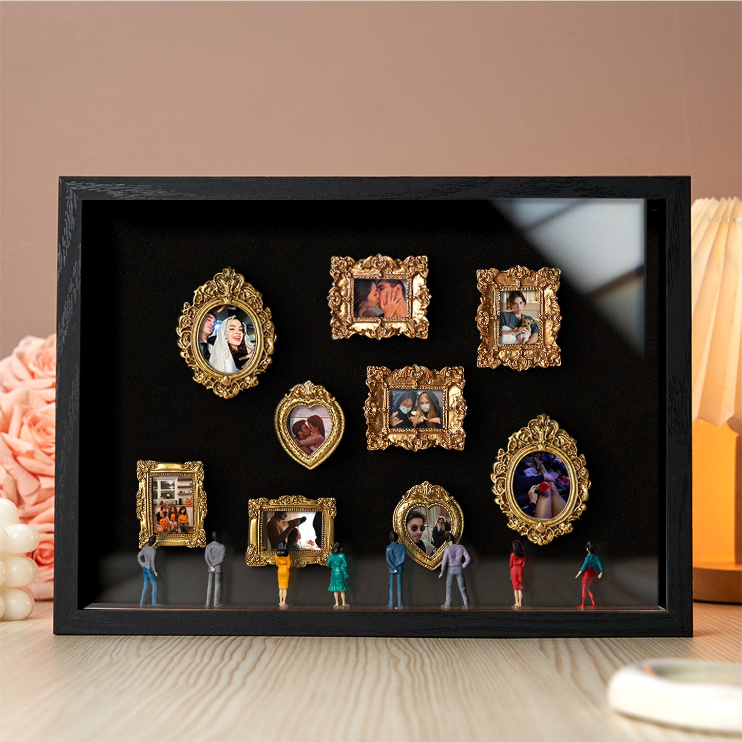 Museum of Us Black Frame Personalized Couples Gift for Her Cute Miniature Museum Gifts Meaningful Gift Valentine's Day Anniversary Gift