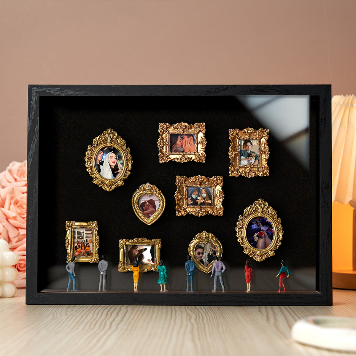 Museum of Us Black Frame Personalized Couples Gift for Her Cute Miniature Museum Gifts Meaningful Gift Valentine's Day Anniversary Gift