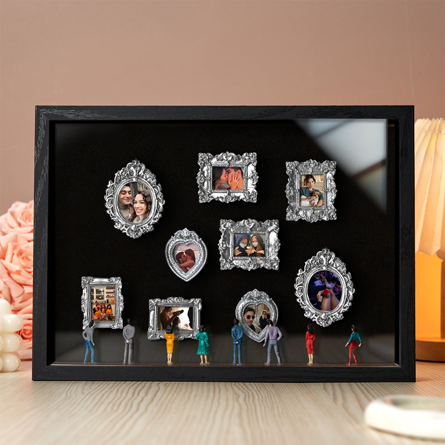 Museum of Us Black Frame Personalized Couples Gift for Her Cute Miniature Museum Gifts Meaningful Gift Valentine's Day Anniversary Gift