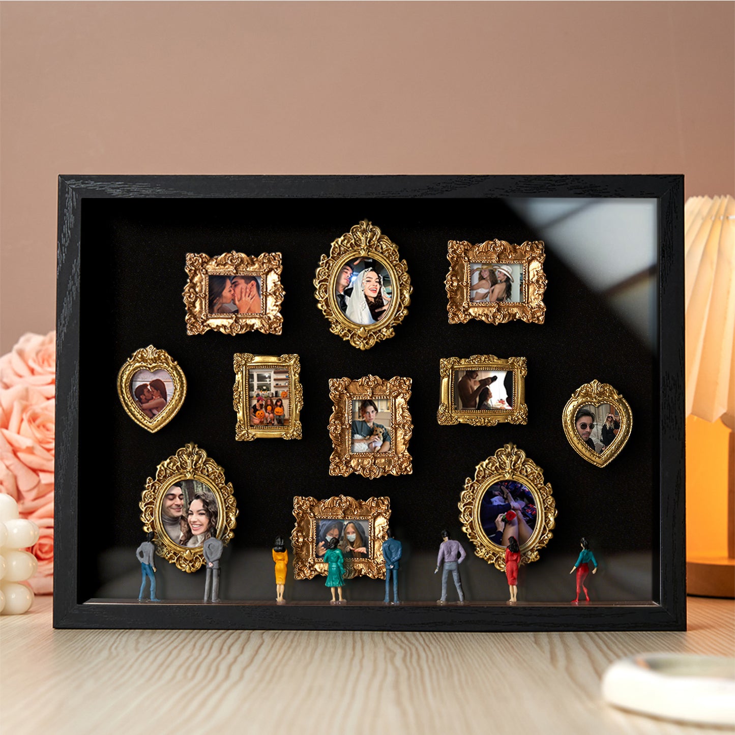 Museum of Us Black Frame Personalized Couples Gift for Her Cute Miniature Museum Gifts Meaningful Gift Valentine's Day Anniversary Gift
