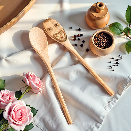 Custom Face Spoon Any Face (Facial Features) Engraved on a Spoon Novelty Gift Mother's Gift Father's Day Gift