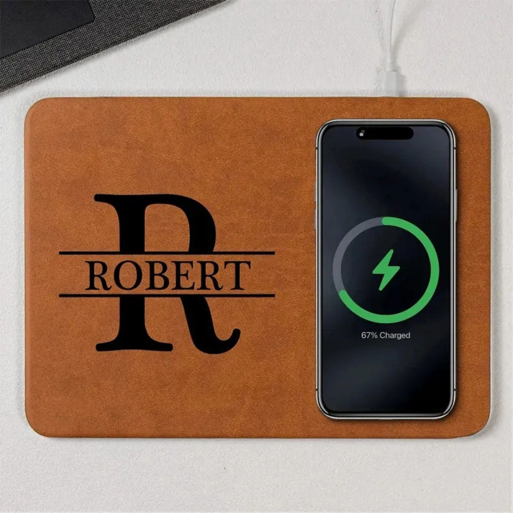 Personalized Charging Pad Dad Sketch Line Art Custom Photo Father's Day Gift For Dad