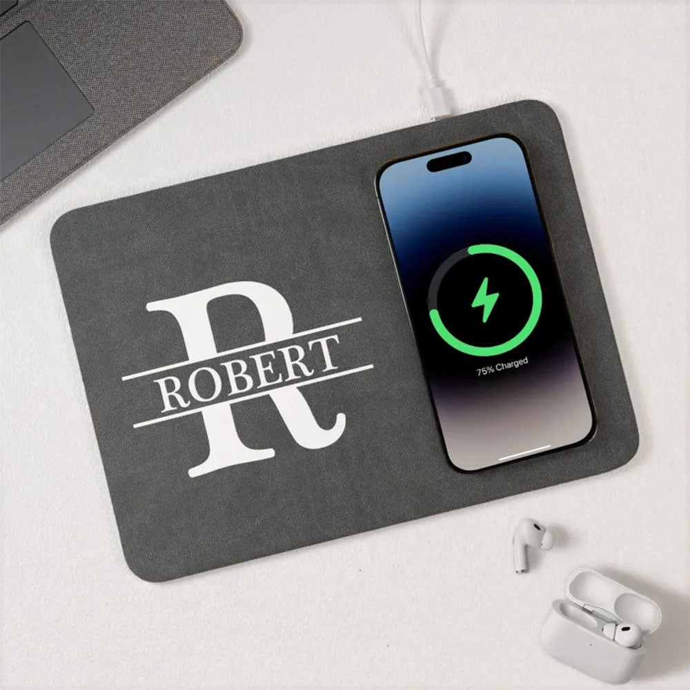 Personalized Charging Pad Dad Sketch Line Art Custom Photo Father's Day Gift For Dad
