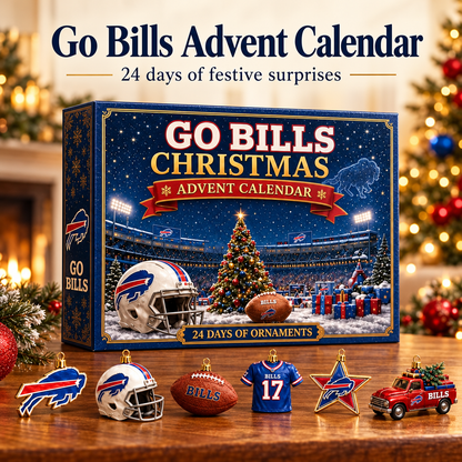 Go Bills Christmas Advent Calendar: 24 Football-Themed Hanging Ornaments