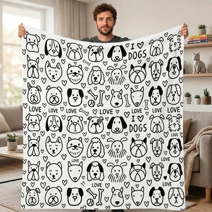 DIY Drawing Blanket with 24 Colors Markers, Doodle Your Own Blankets, Customizable Washable Paint & Play Blankets for Adults