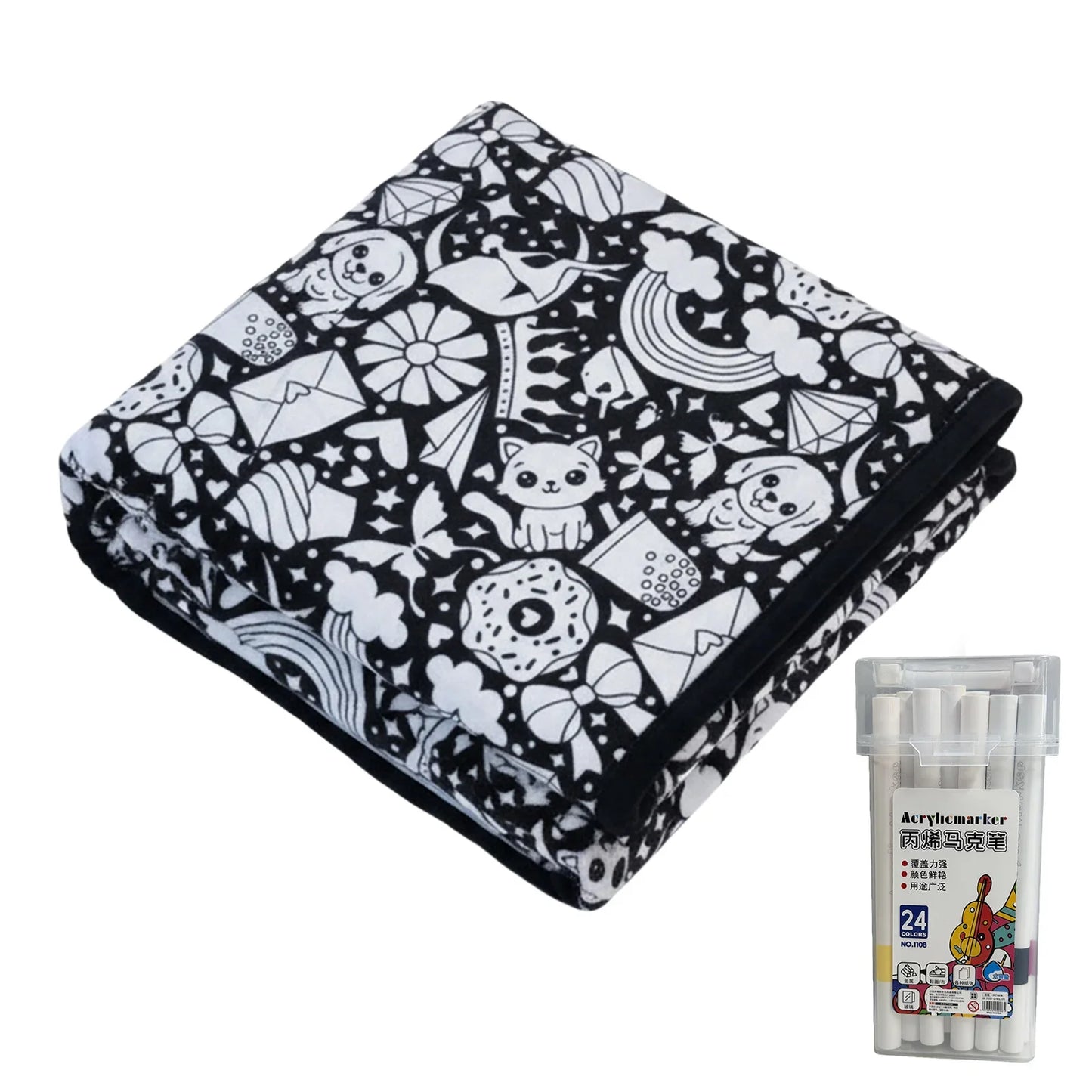 Sweet Doodles — DIY Coloring Blanket