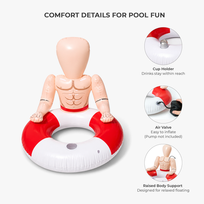 Custom Face Photo Pool Float – Personalized Summer Gift for Friends