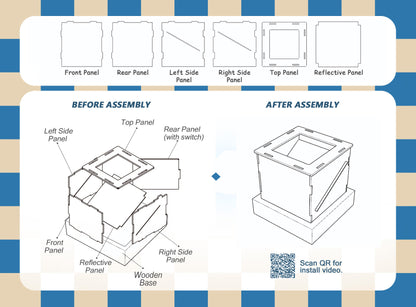Lumina Boxes Custom Pet Digital Hologram House with Wooden Base