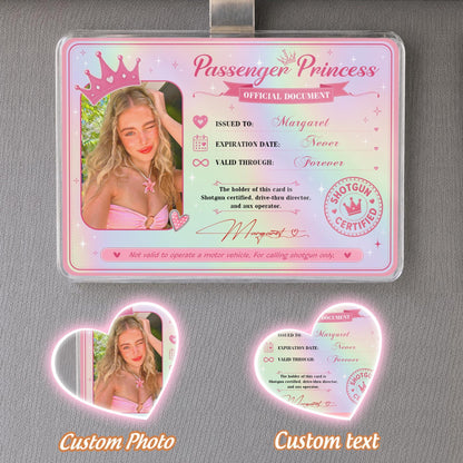 Personalized Passenger Princess Card– Forever Valid VIP Card