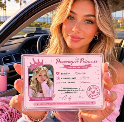 Personalized Passenger Princess Card– Forever Valid VIP Card