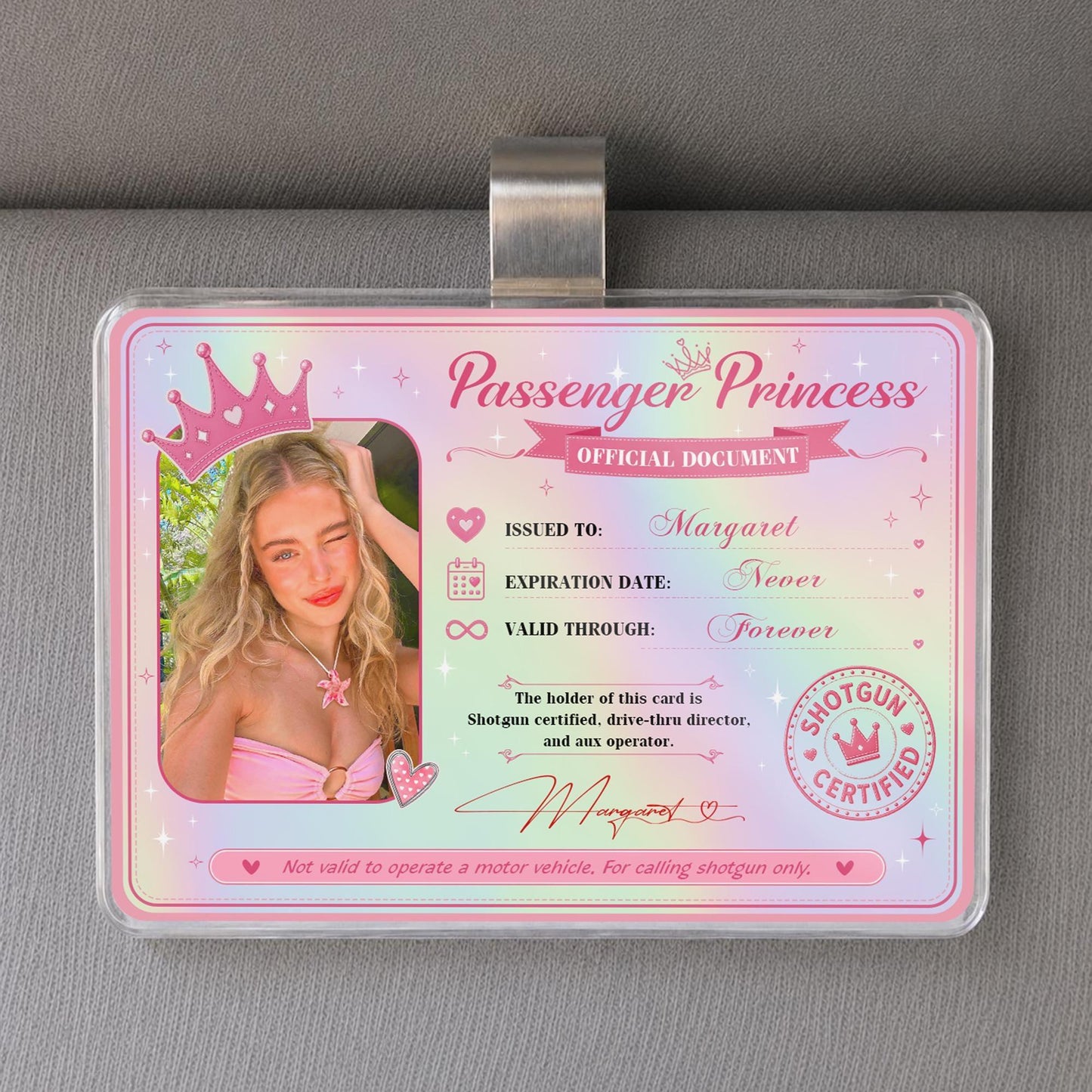 Personalized Passenger Princess Card– Forever Valid VIP Card