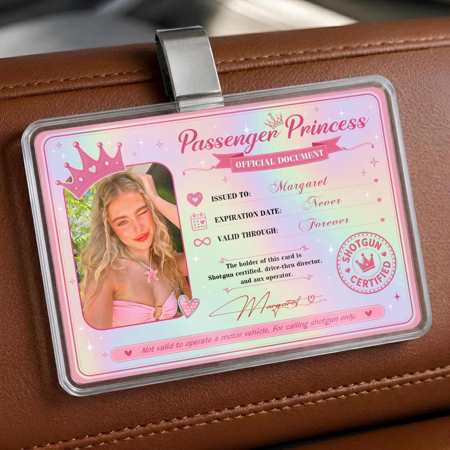 Personalized Passenger Princess Card– Forever Valid VIP Card