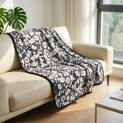 DIY coloring blanket style A — sofa drape