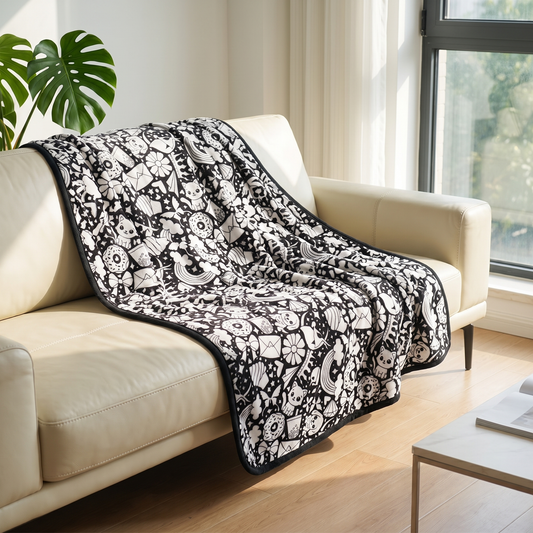 DIY coloring blanket style A — sofa drape