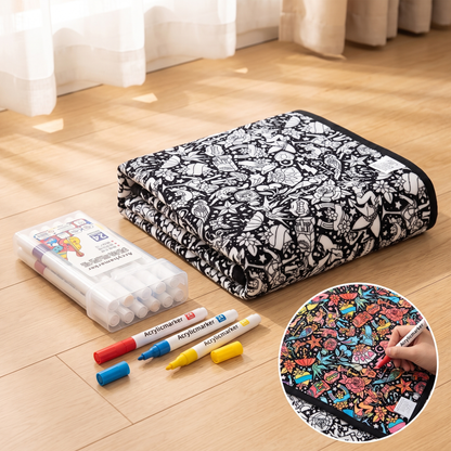 DIY coloring blanket style F — folded floor pack