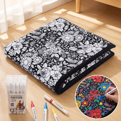 DIY coloring blanket style G — folded floor pack