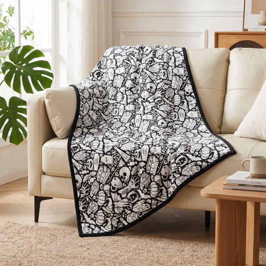 DIY coloring blanket style I — sofa drape