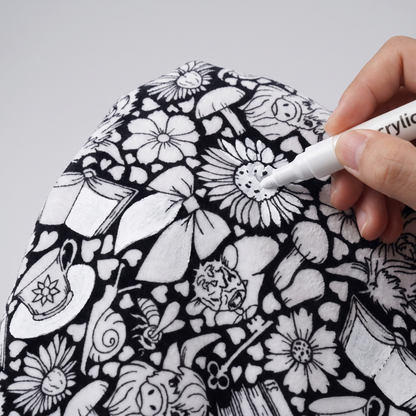 DIY coloring blanket style J — corner coloring closeup
