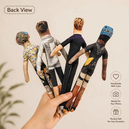 Full Body Custom Mini Me Doll Personalized Poseable Photo Doll Gift